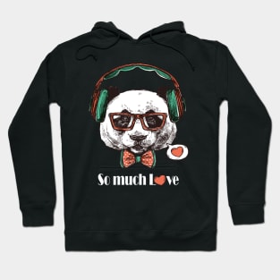 Musician Panda t-shirt Hoodie